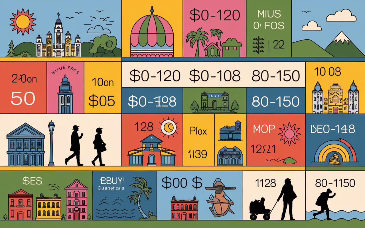tableau comparatif villes du Chili pour voyageurs