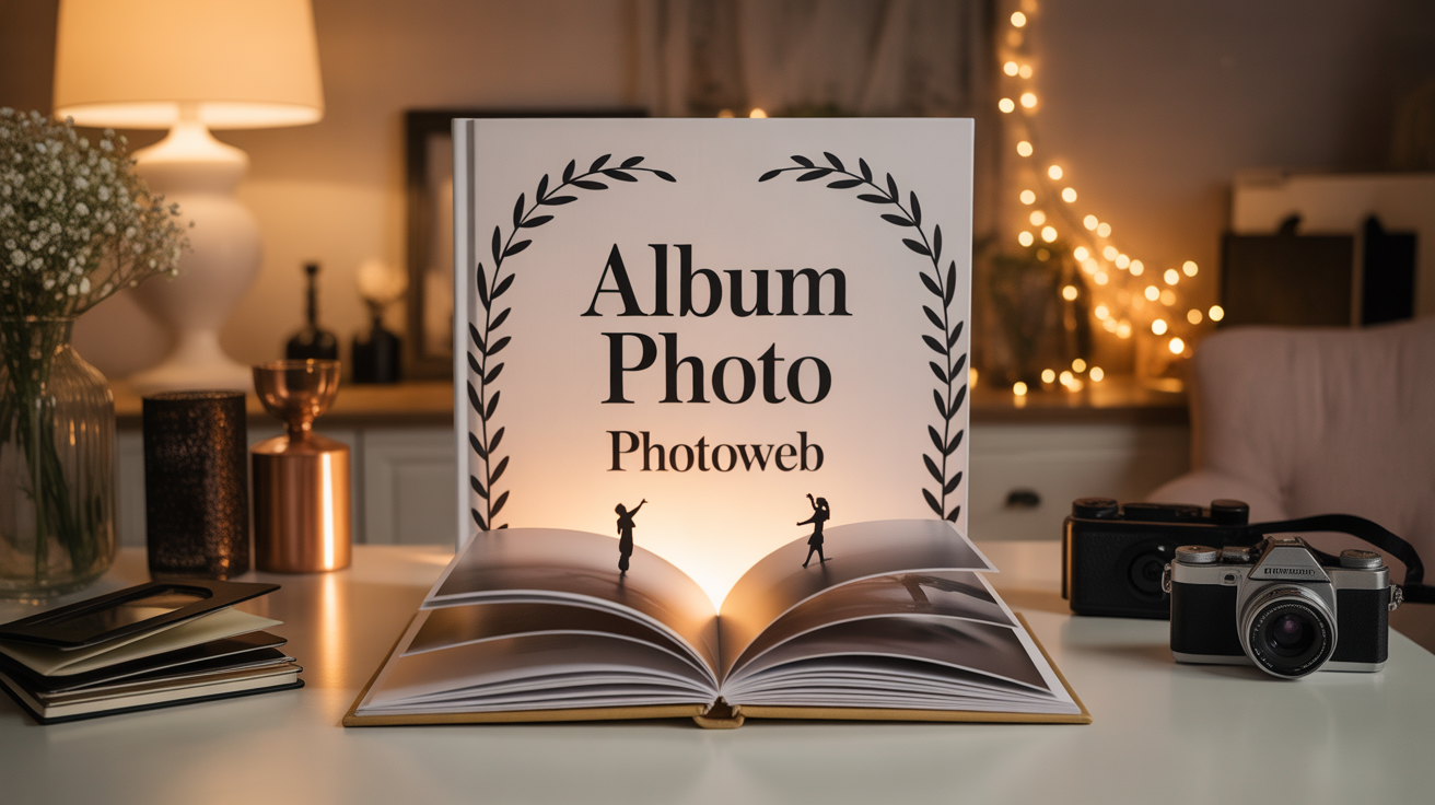 album photo photoweb élégant sur table