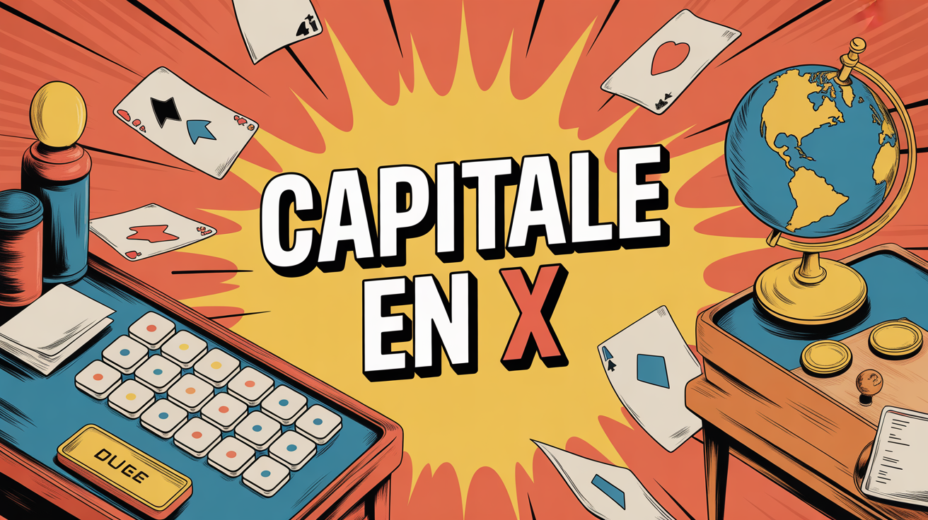 capitale en x illustration quiz globe