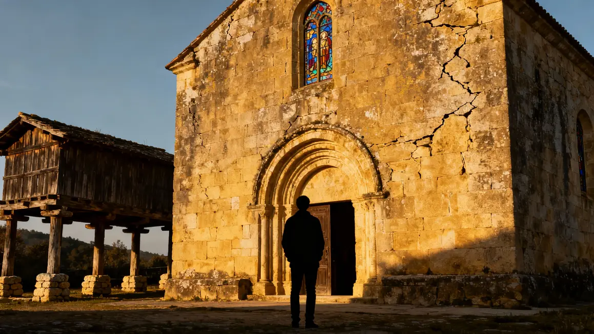 Eglise romane Santa Eulalia patrimoine La Lloraza Asturies