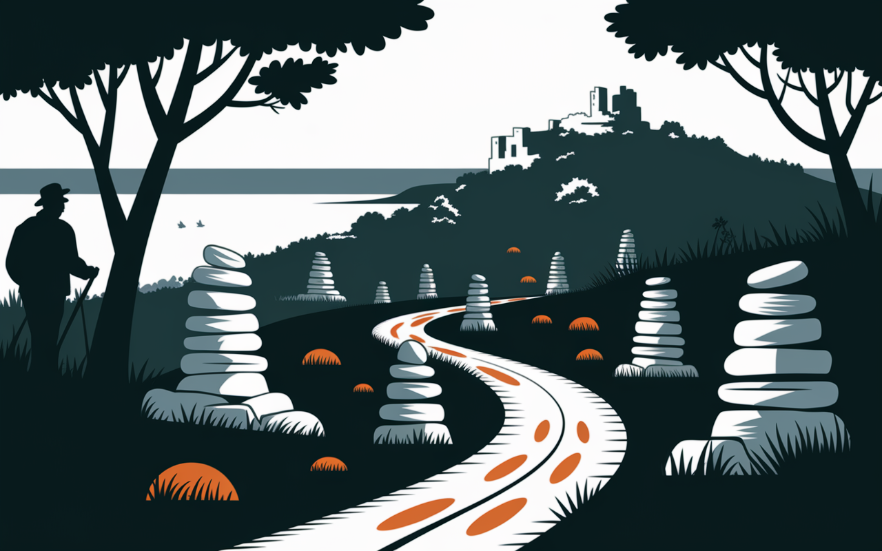 chemin tour de frasso maquis marcheurs