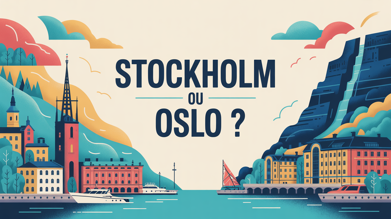illustration comparant oslo ou stockholm villes scandinaves