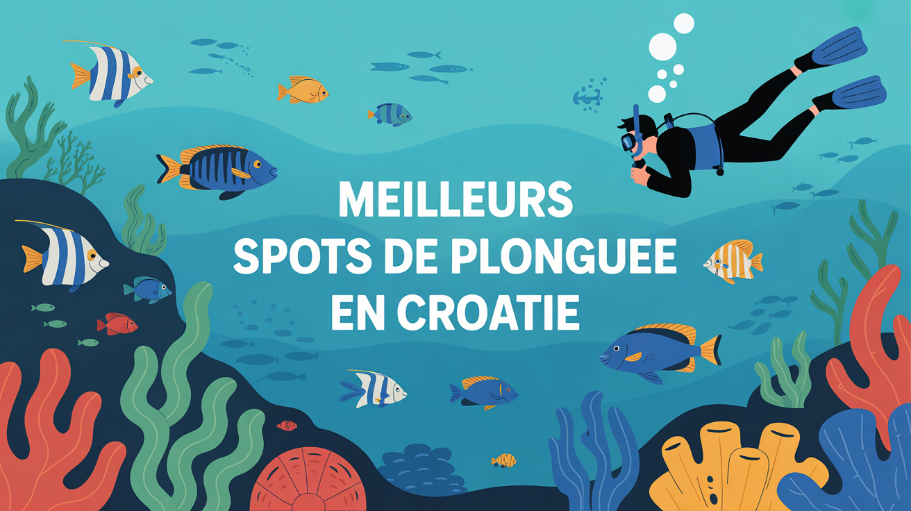 Plonger en Croatie spot turquoise sous-marin