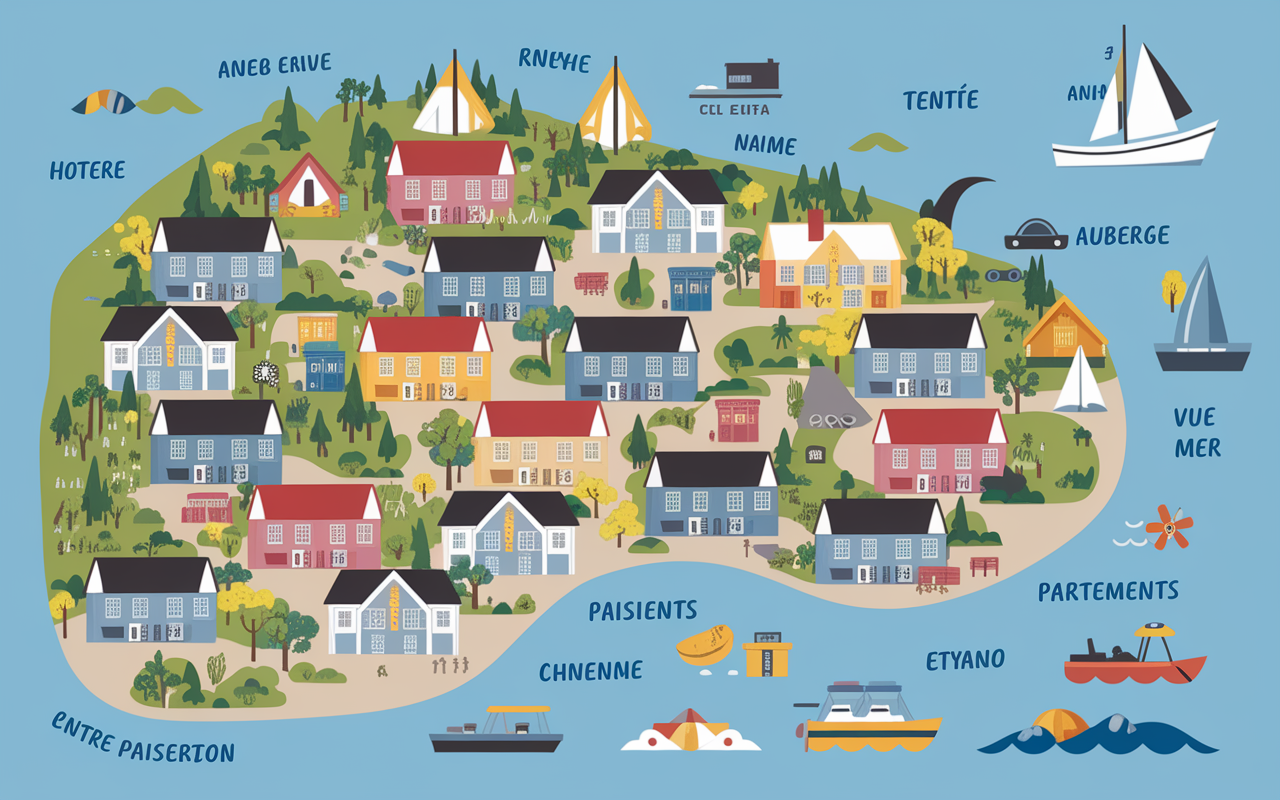 que faire à hvar ou loger carte quartiers