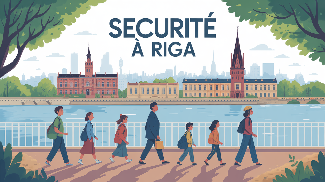 riga ville dangereuse illustration grande ville enfants riviere