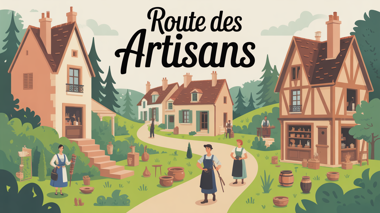 Scène route des artisans ateliers villages