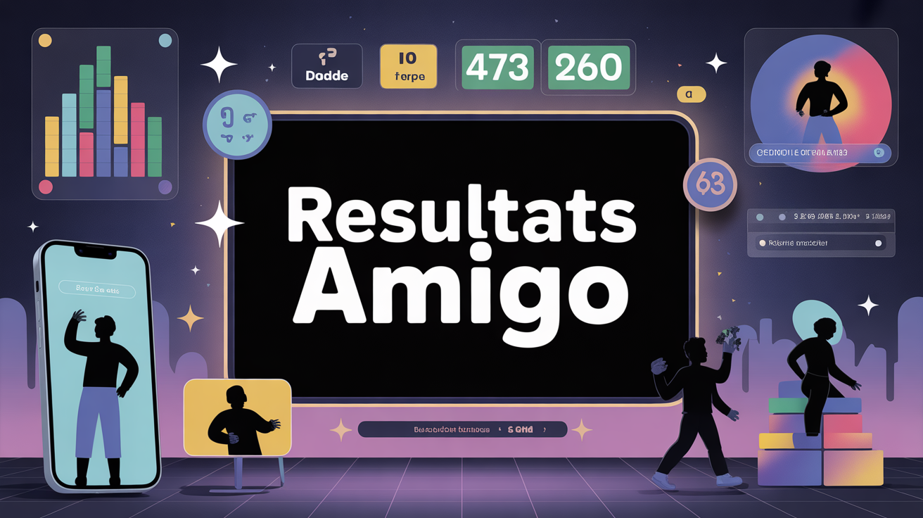 Tableau resultat amigo digital lumineux