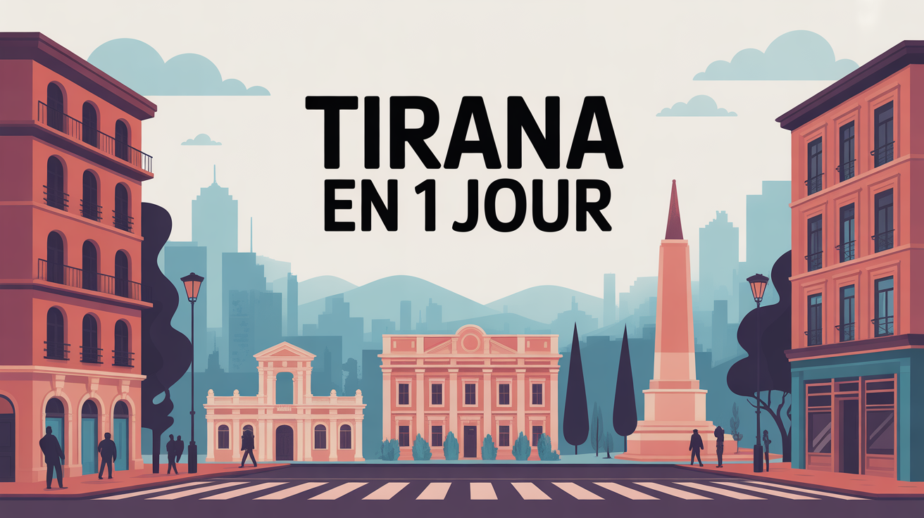 visiter tirana en 1 jour illustration centre-ville
