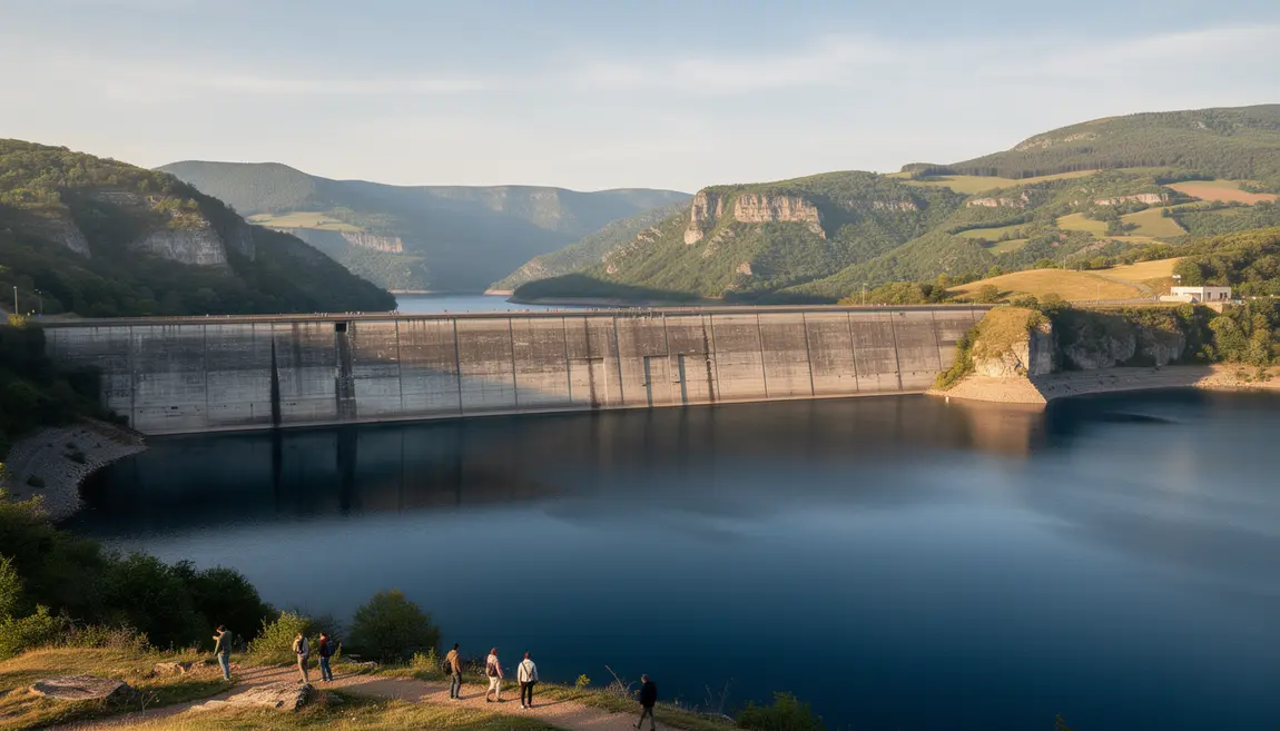 barrage Bort-les-Orgues lac Massif Central panorama