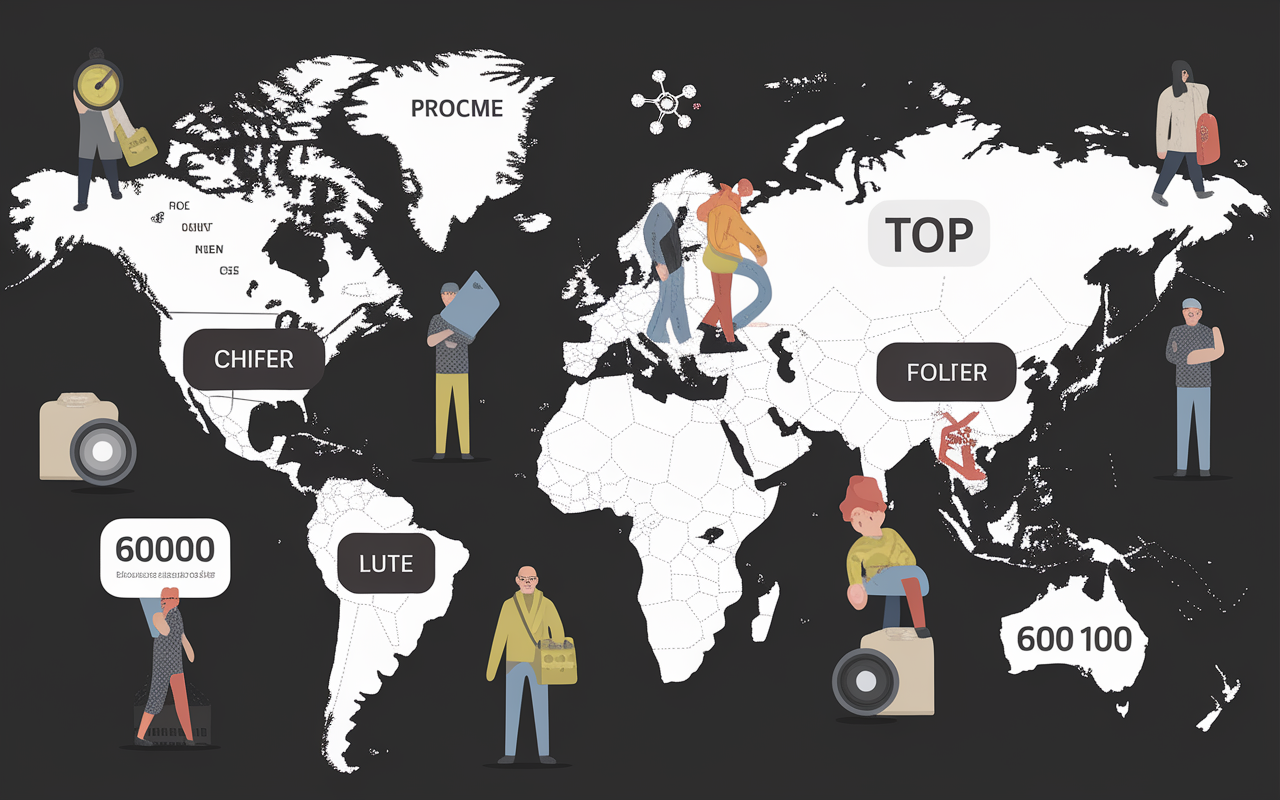 Carte filtrée annuaire tourisme top 100