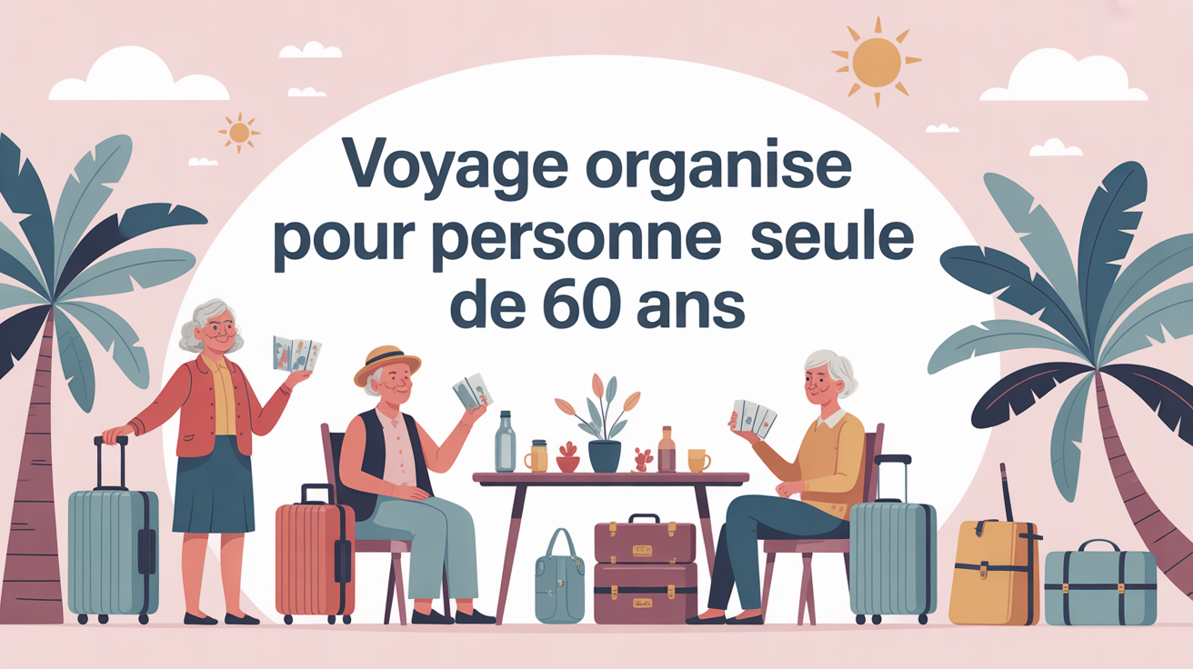 voyages organisés pour personnes seules 60 ans table seniors valises