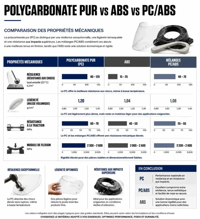 Comparatif des matériaux de valise : polycarbonate pur vs ABS pour une valise polycarbonate durable.